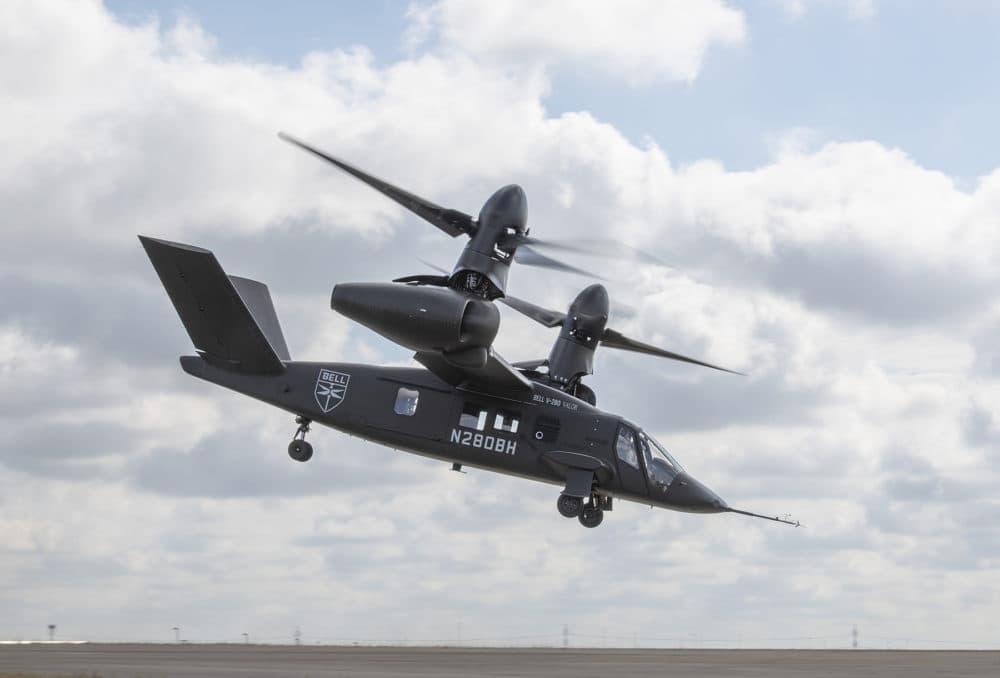 Bell and Lockheed-Martin are working on the V-280 Valor helicopter. The aircraft has reached sustained flight speeds above 345 miles per hour. (Courtesy of Bell)