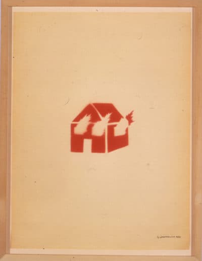 David Wojnarowicz, &quot;Untitled (Burning House), &quot; 1982. (Courtesy Estate of David Wojnarowicz and P.P.O.W)