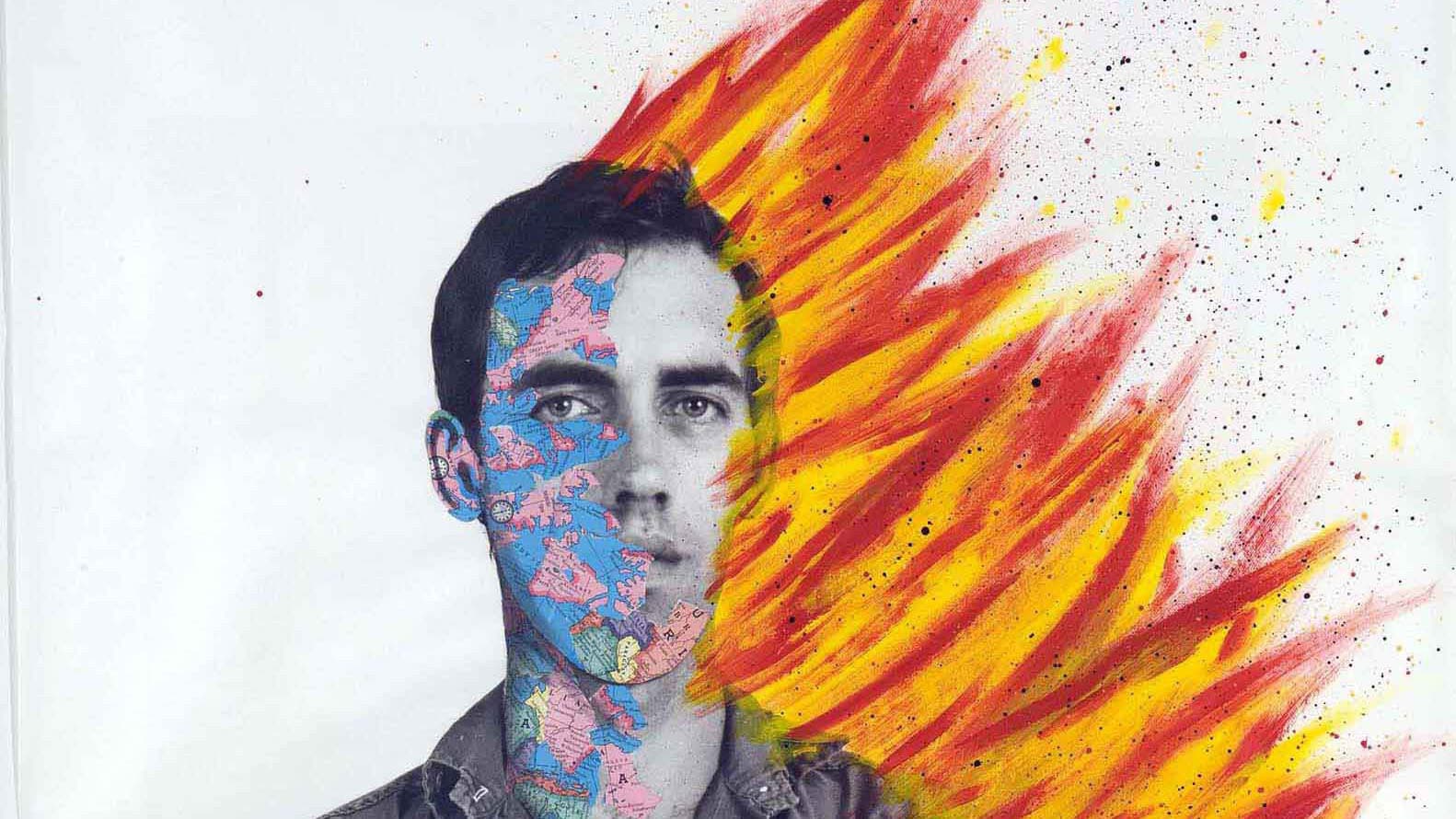 Detail of “Self-Portrait of David Wojnarowicz,” 1983–84. (Courtesy David Wojnarowicz and Tom Warren)