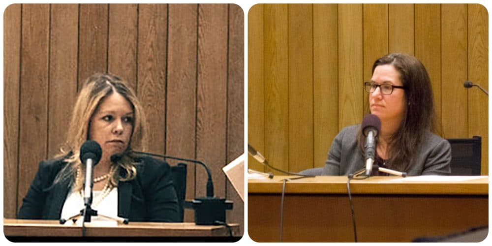 From left to right, a composite image of former assistant attorneys general Kris Foster and Anne Kaczmarek. (Courtesy Shawn Musgrave)