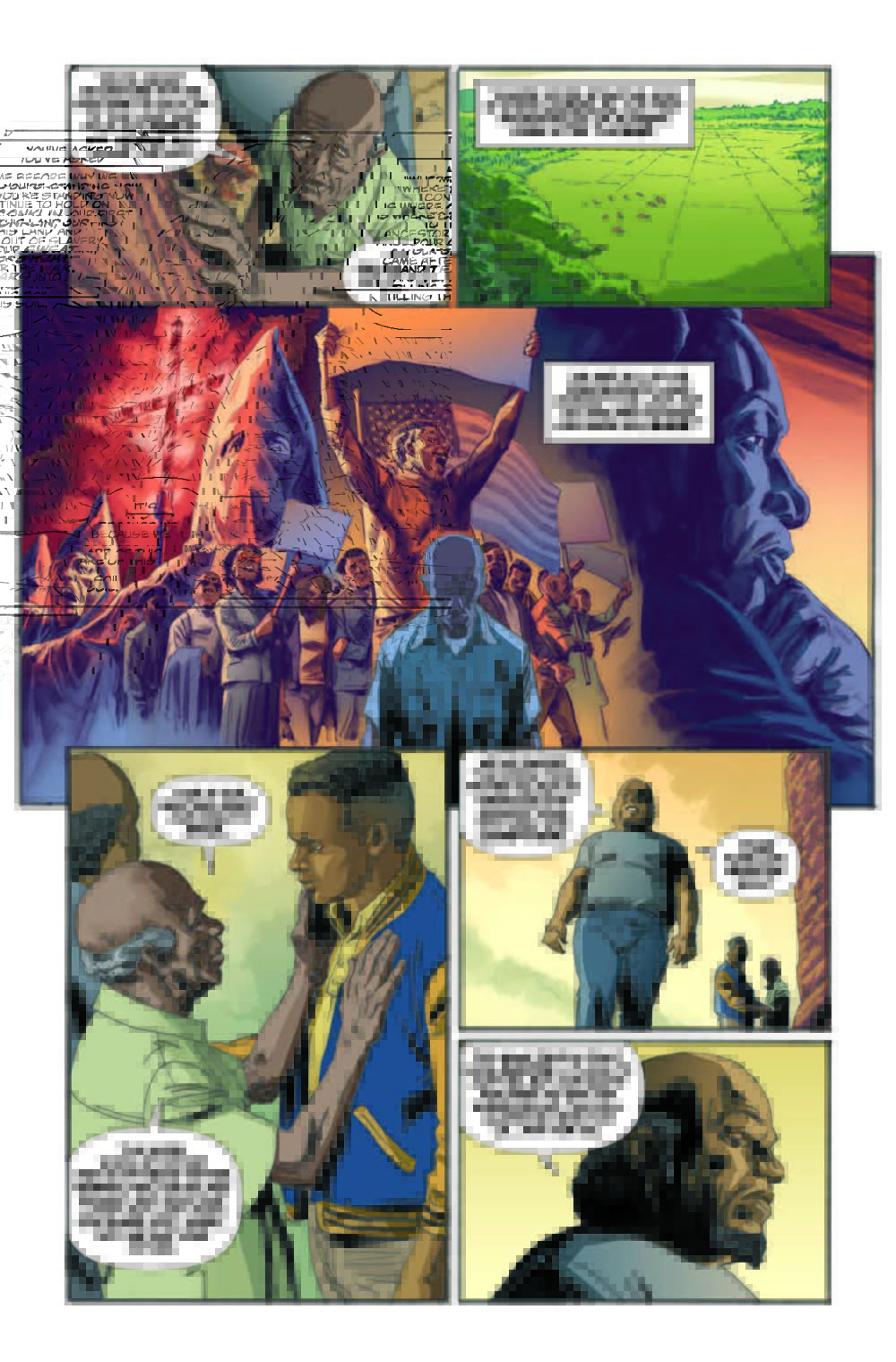 The story of the Holland family farm in Mississippi told in &quot;Represent!,&quot; part of the DC Comics' Heritage series. (DC Comics)