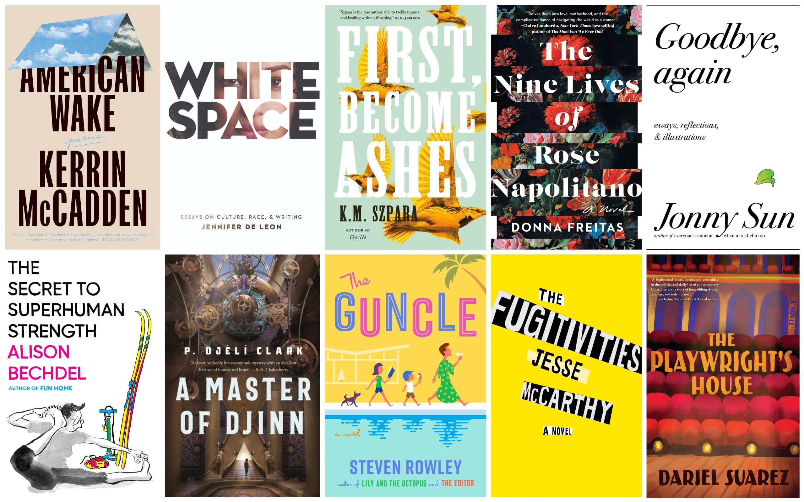 The ARTery's literature writer Katherine Ouellette selects 10 books to read this spring. (Courtesy the publishers)