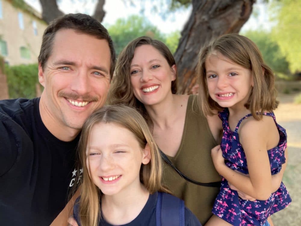 Host Peter O'Dowd's family. Marissa, shoe tying extraordinaire, is far right. (Courtesy)