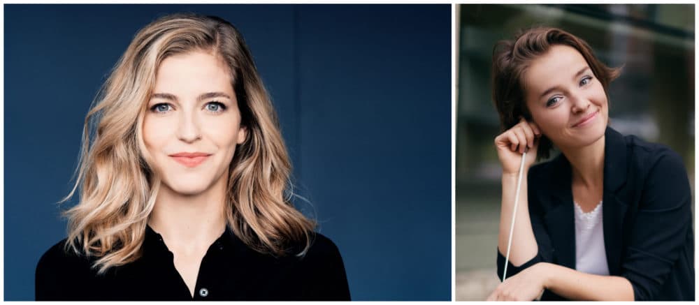 Two female maestros will take the stage this summer: Karina Canellakis and BSO assistant conductor Anna Rakitina. (Courtesy Boston Symphony Orchestra)