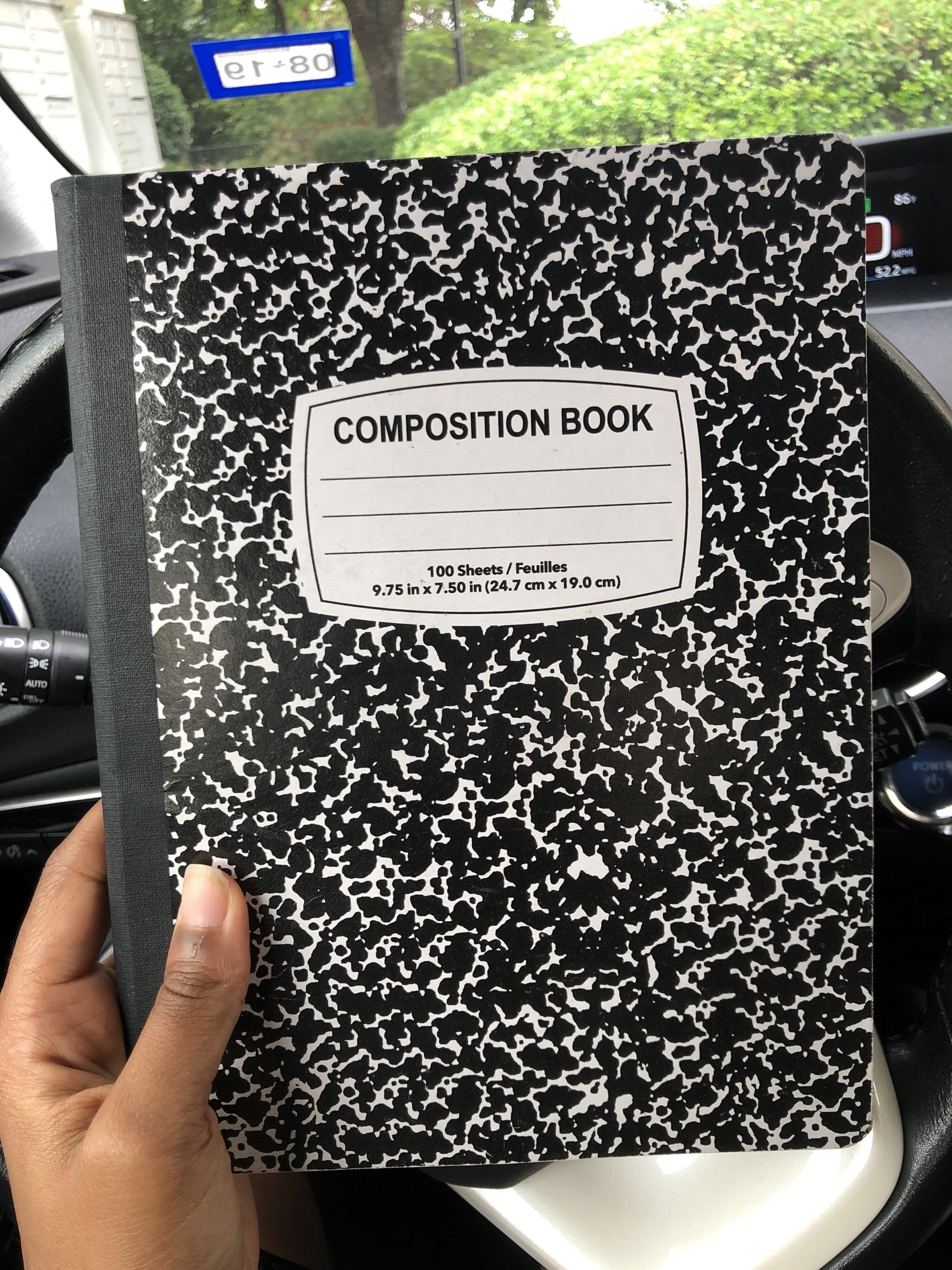 The traveling diary (Courtesy of Kyra Peralte)