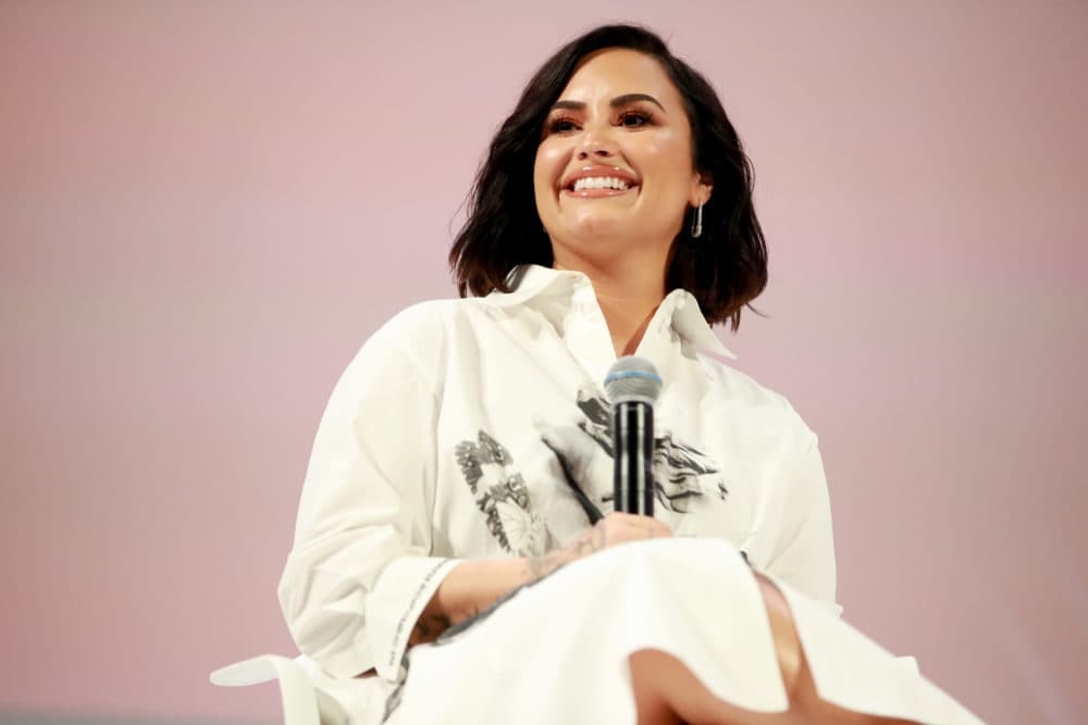 Demi Lovato speaks on stage at the Teen Vogue Summit 2019 at Goya Studios on Nov. 2, 2019 in Los Angeles, California. (Rich Fury/Getty Images)