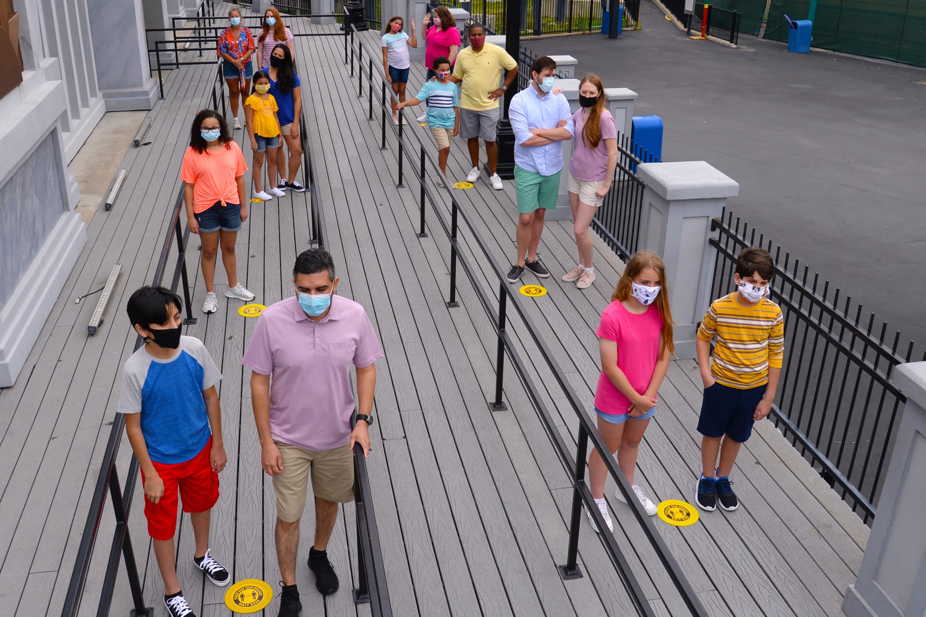 Six Flags New England will keep visitors spaced out when the Agawam theme park opens this weekend. (Courtesy Six Flags New England)