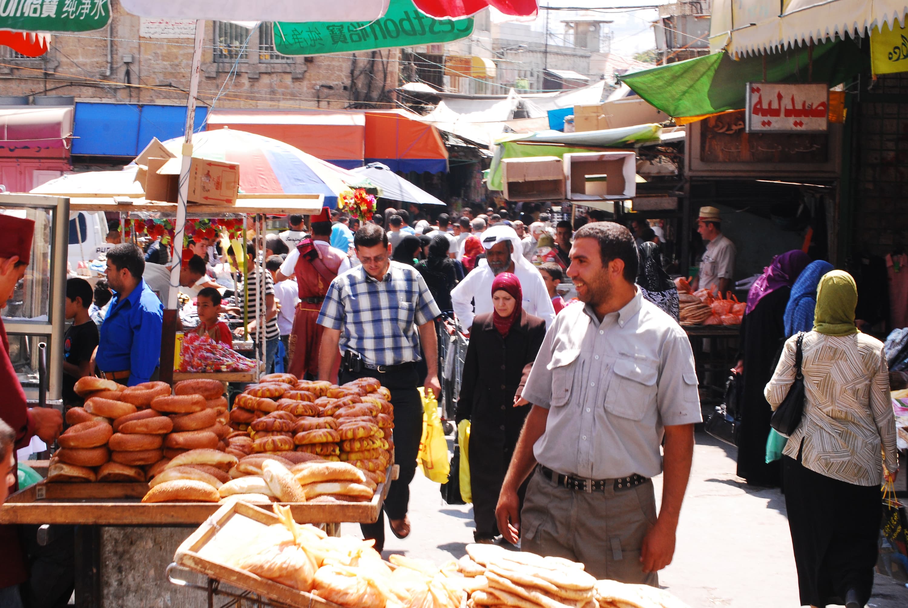 A scene from a souk in the West Bank circa 2008. (Courtesy)
