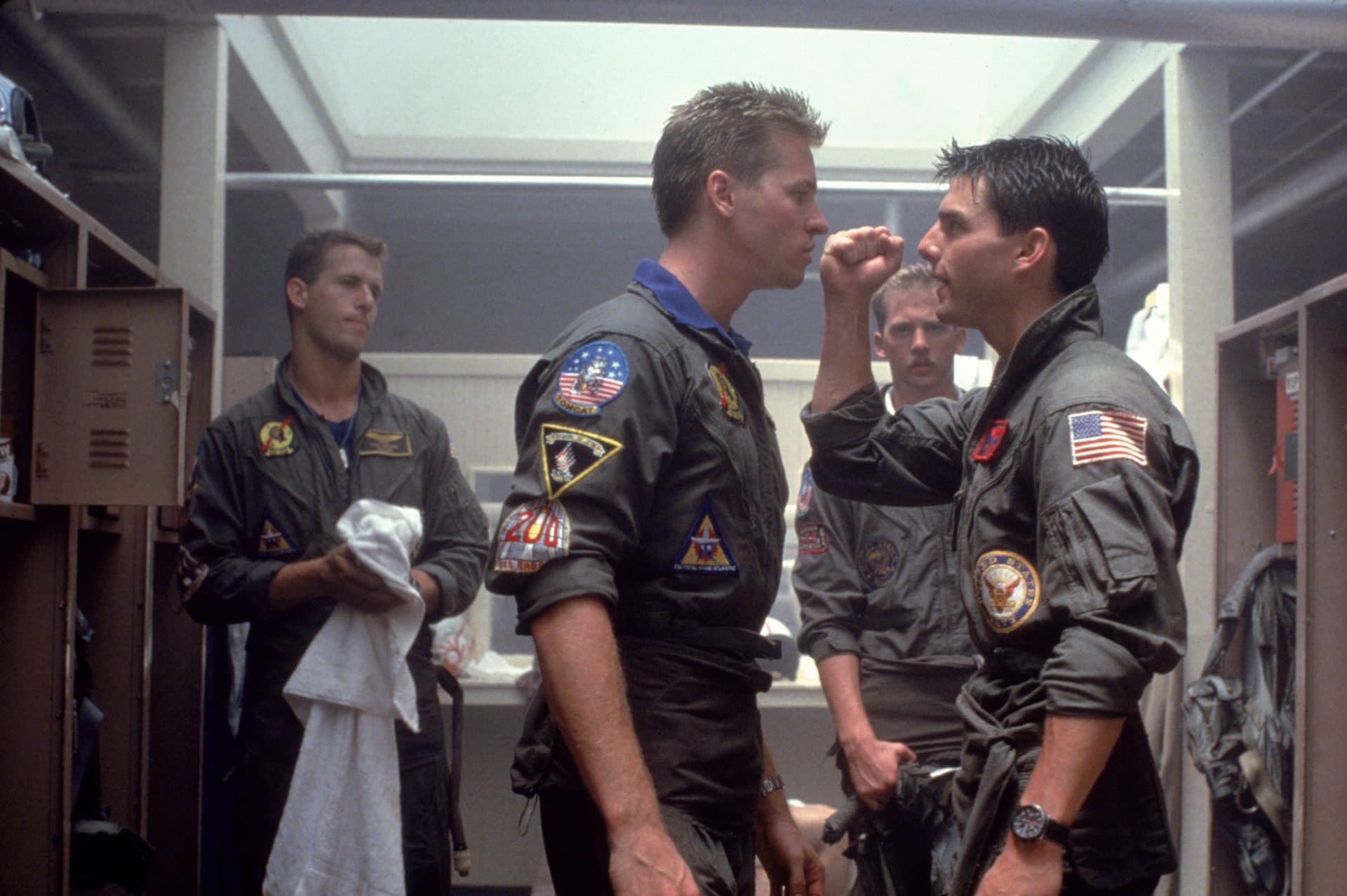Val Kilmer and Tom Cruise in &quot;Top Gun.&quot; (Courtesy Paramount Pictures)