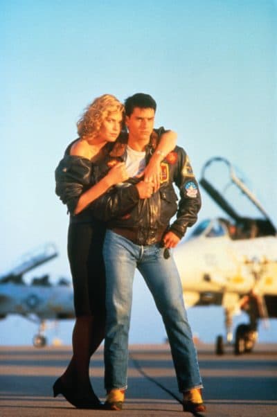 Kelly McGillis and Tom Cruise in &quot;Top Gun.&quot; (Courtesy Paramount Pictures)