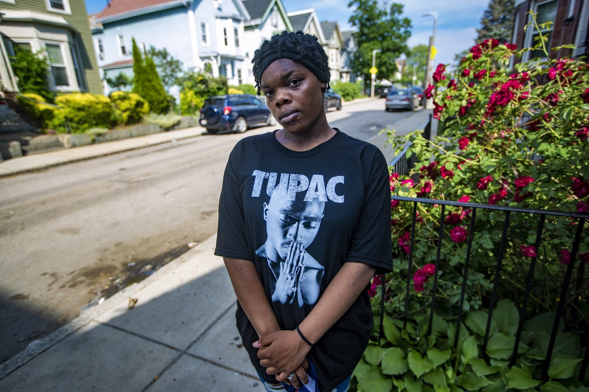 Mahailya Effee in Roxbury. (Jesse Costa/WBUR)