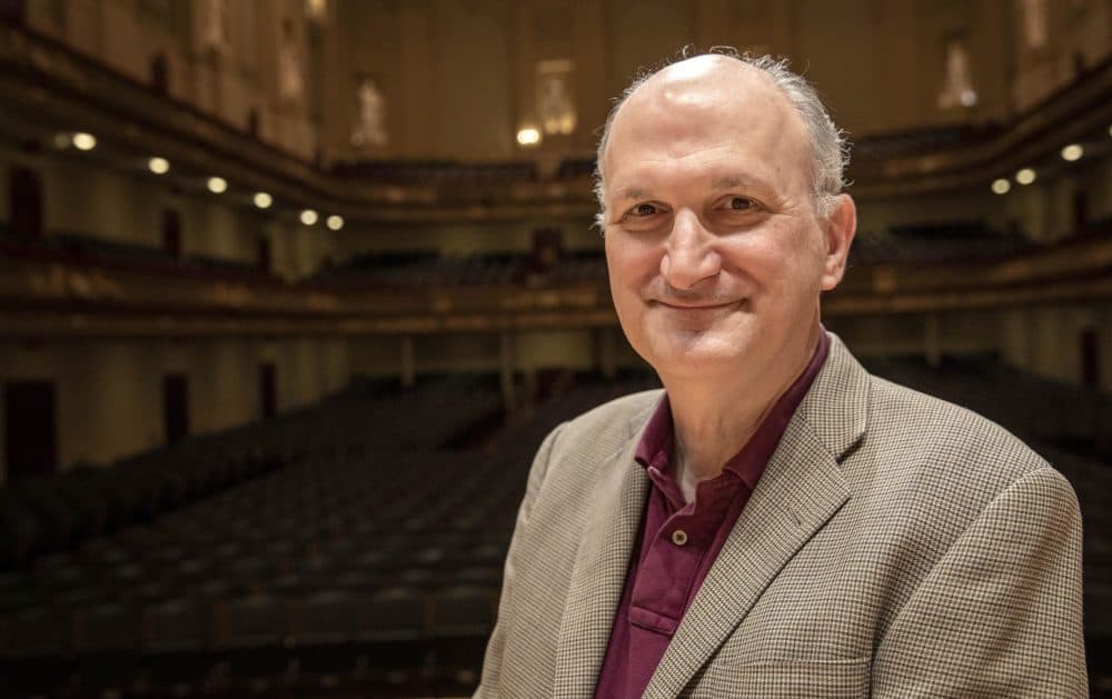 The Boston Symphony Orchestra's retiring president and CEO, Mark Volpe, at Symphony Hall. (Robin Lubbock/WBUR)