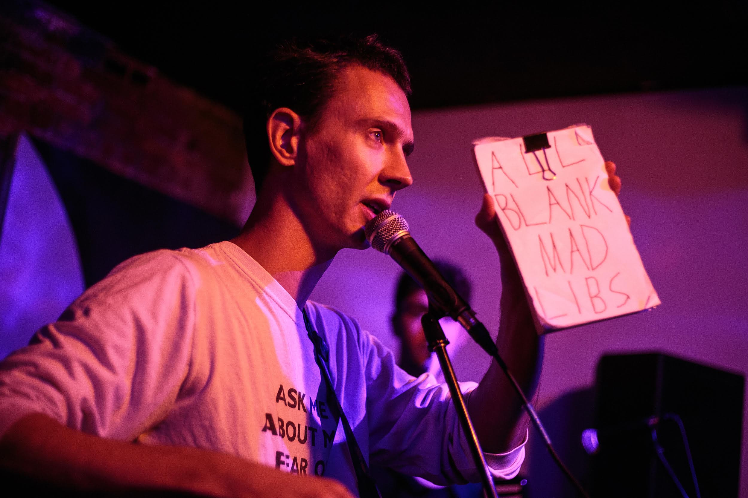 Noah Britton performing at the Dorchester Art Project. (Courtesy Ben Stas)