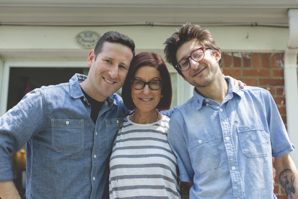Daniel Fenster (right) with brother Bryan Fenster and mother Rose Fenster. (Courtesy)