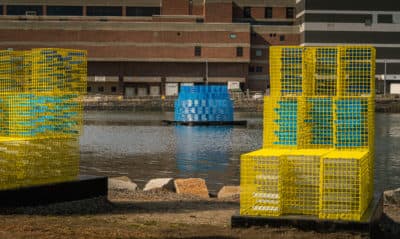 Fort Point Channel Sculptures Model How High The Water Could Rise In The City