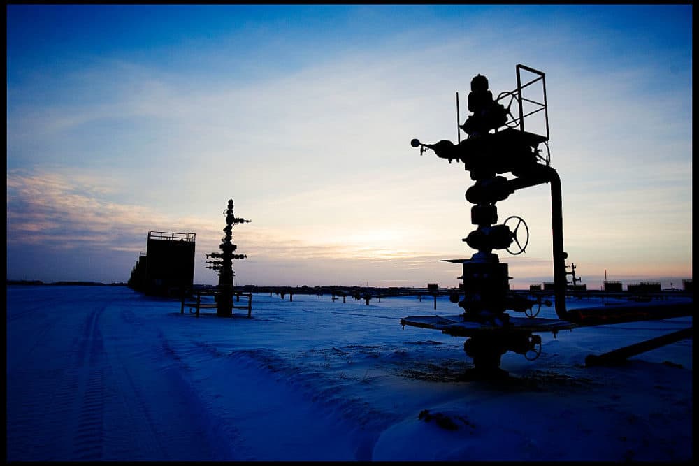Oil production in Prudhoe Bay, just outside Alaska's ANWR reserve. The U.S. Geological Survey has said that the Arctic may hold up to 90 billion barrels of oil. (David Howells/Corbis via Getty Images)