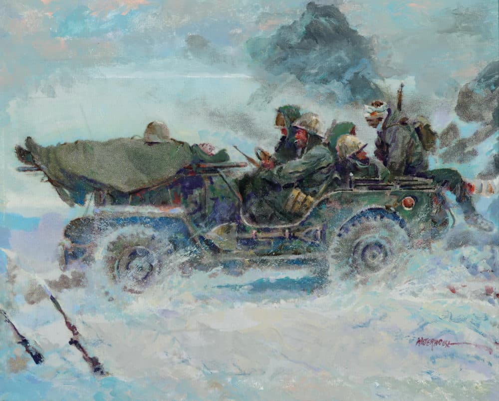 Korean War. From &quot;Valor in Action.&quot; Painting by Charles Waterhouse. (Courtesy)