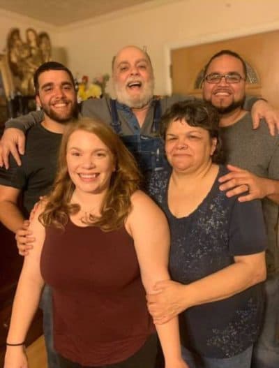 Wyvis Oxendine Sr. (center back) and his family. (Courtesy of the Oxendine family)