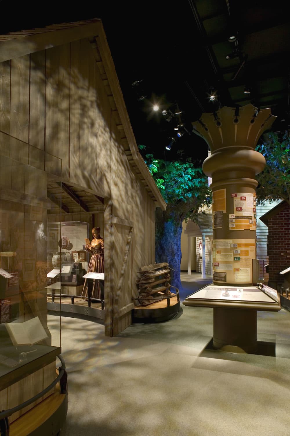 In the largest and most traditional exhibit space, visitors of the National Underground Railroad Freedom Center explore the Middle Passage, the institution of slavery, the rise of abolitionism and Underground Railroad, and the Civil War. (National Underground Railroad Freedom Center in Cincinnati)