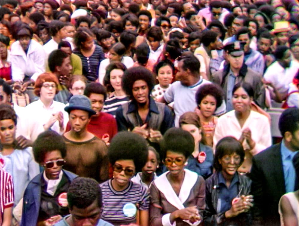 A picture of the crowd at the Harlem Cultural Festival in 1969. (Photo courtesy of Searchlight Pictures. © 2021 20th Century Studios)