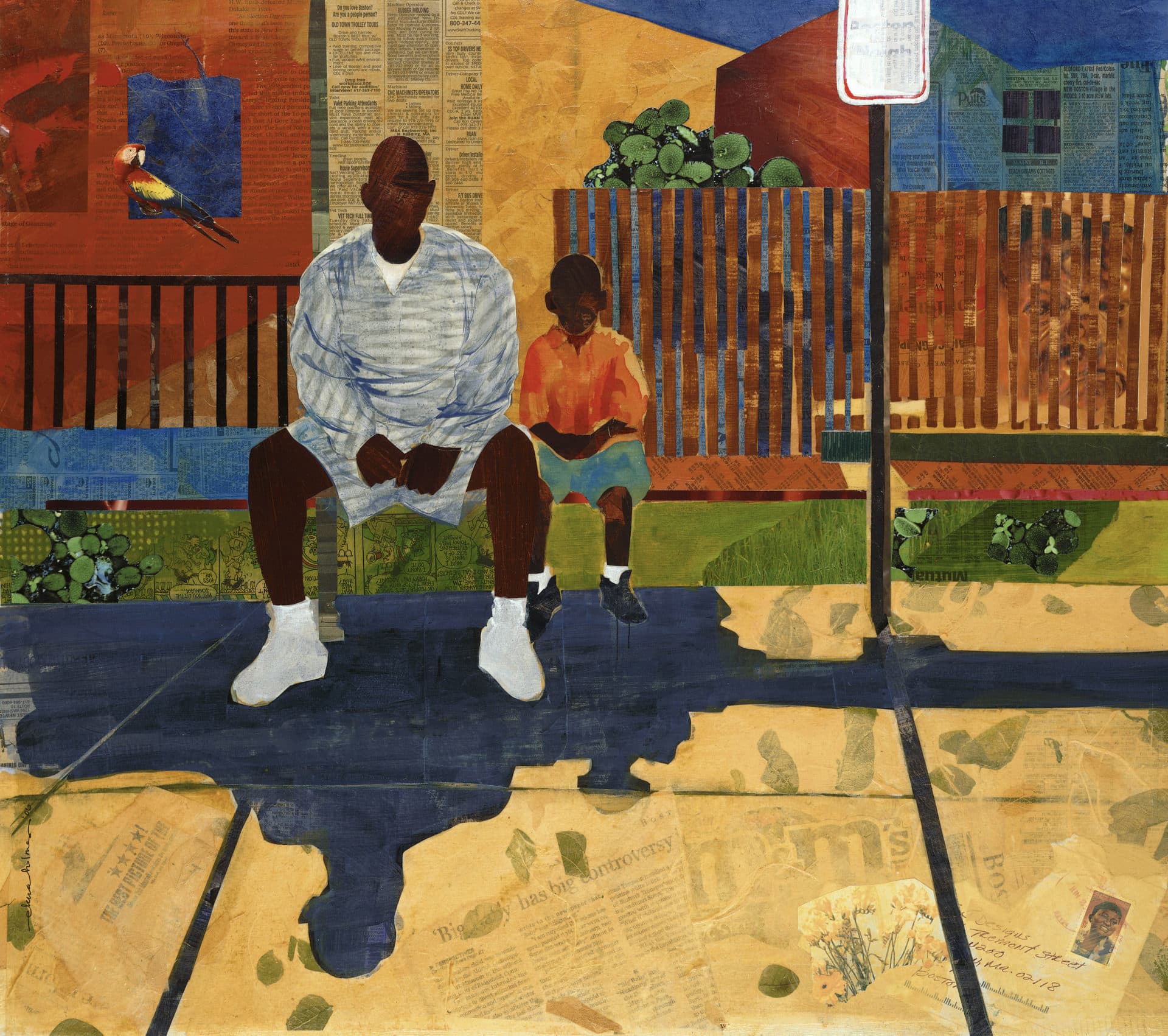 &quot;Matter of Time&quot; (2006) by Ekua Holmes. (Courtesy, Museum of Fine Arts, Boston)