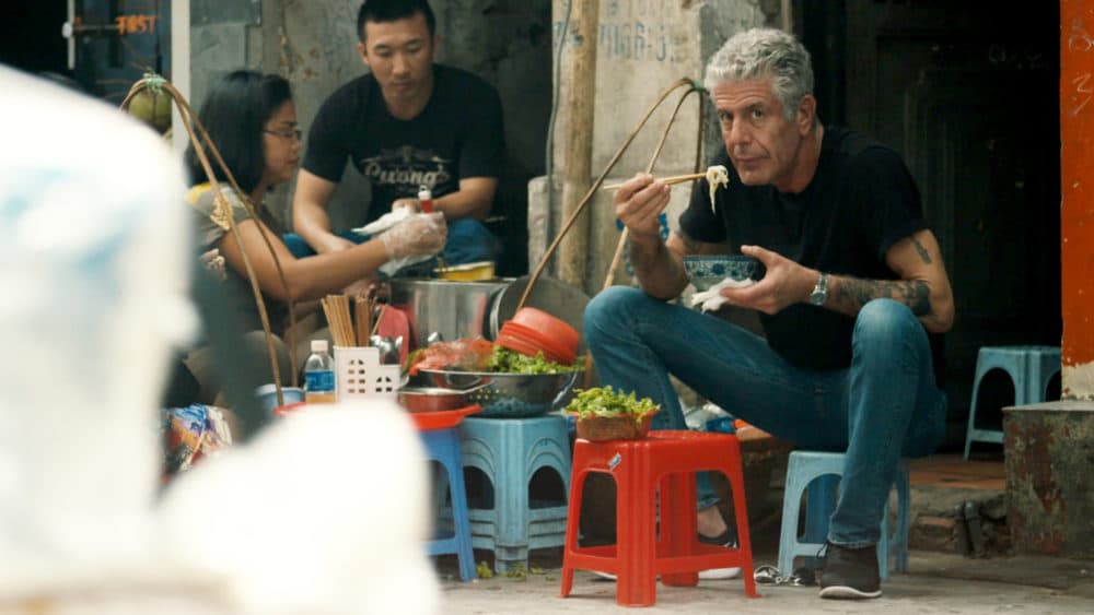 Anthony Bourdain in a still from the documentary &quot;Roadrunner.&quot; (Courtesy CNN/Focus Features)