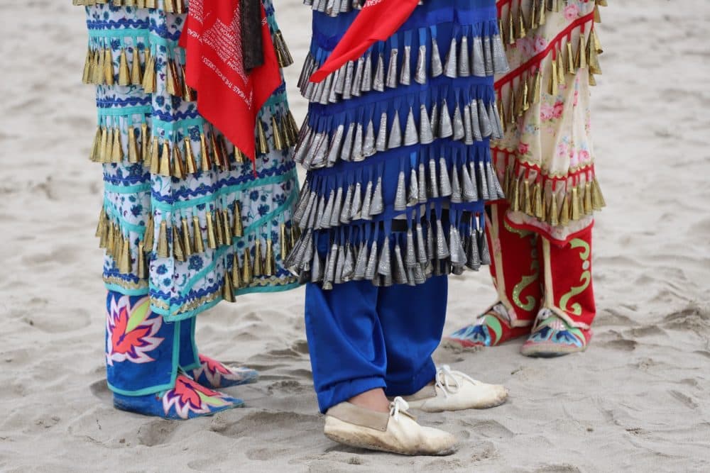 Jingle dresses are traditional dresses made with beads and metal cones. (Margaret Bull)