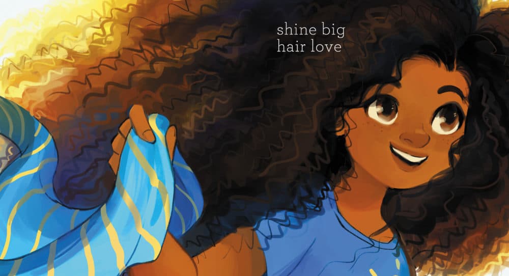 A page from "Curls" (Illustration by Geneva Bowers)
