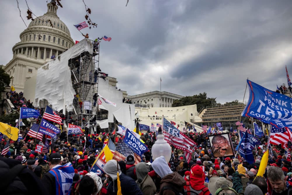 Trump supporters clash with police and security forces as people storm the U.S. Capitol on January 6, 2021 in Washington, DC. (Brent Stirton/Getty Images)