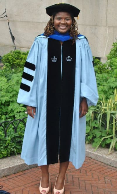 The author at her gradation from Columbia University in 2012. (Courtesy Kellie Carter Jackson)
