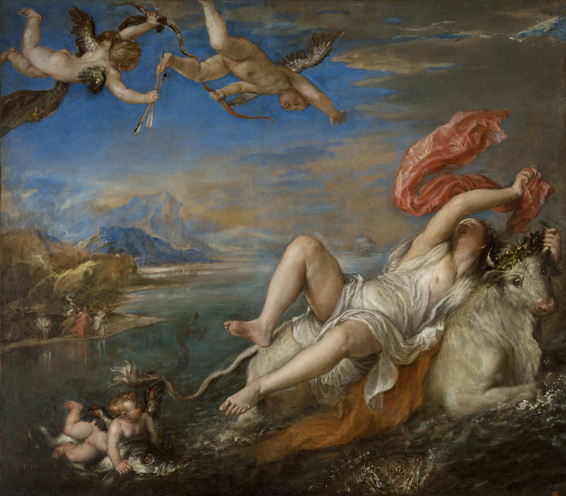 &quot;The Rape of Europa,&quot; painted by Titian between 1560 and 1562. (Courtesy Isabella Stewart Gardner Museum)