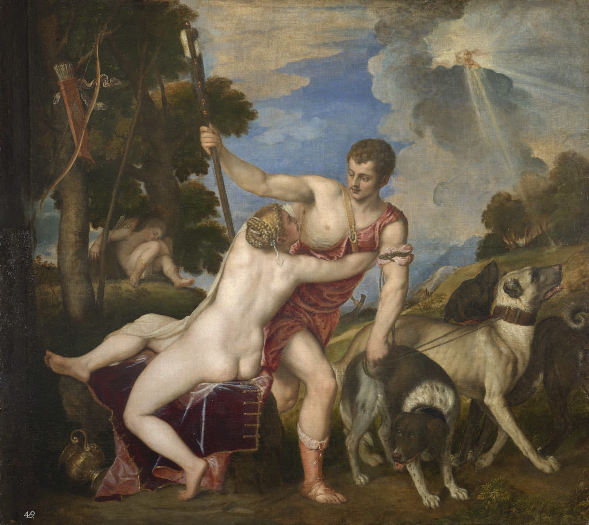 &quot;Venus and Adonis&quot; (about 1553–1554) by Titian. (Courtesy Museo Nacional del Prado, Madrid)