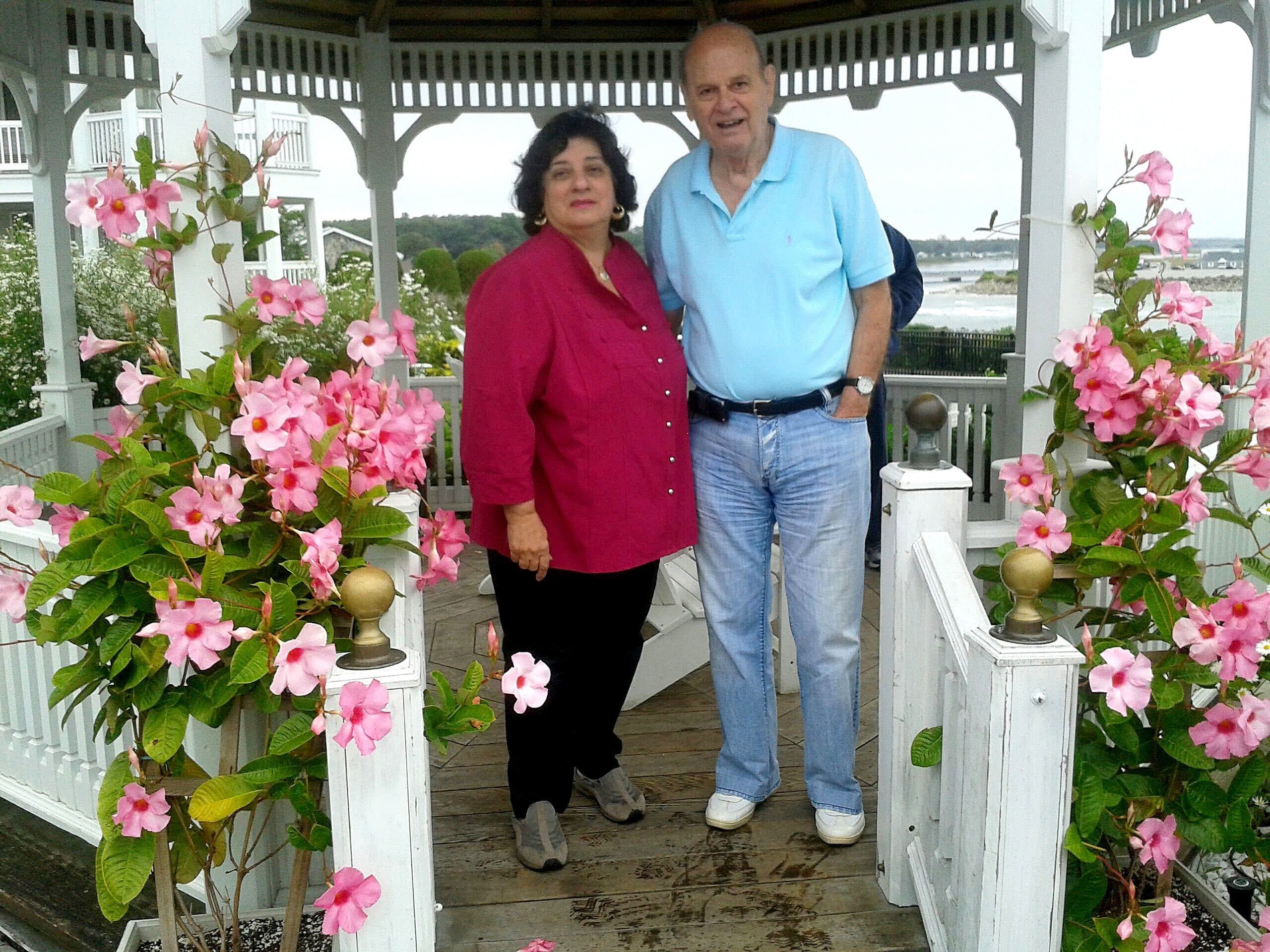 Stella and Nick Kazantzas in Ogunquit in November 2010. (Courtesy: Stella Kazantzas)