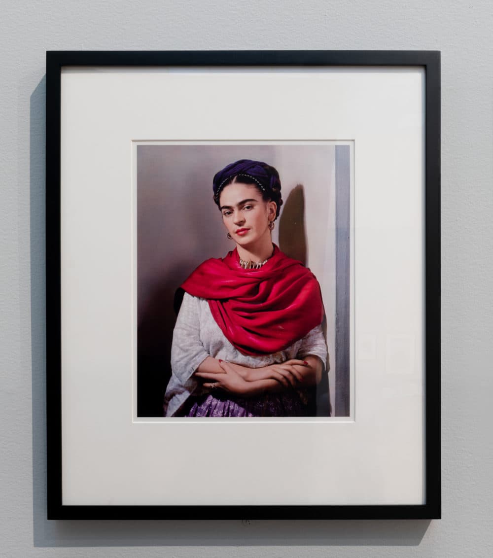 Frida Kahlo in 1939, photographed by Nickolas Muray. (Courtesy Rose Art Museum)