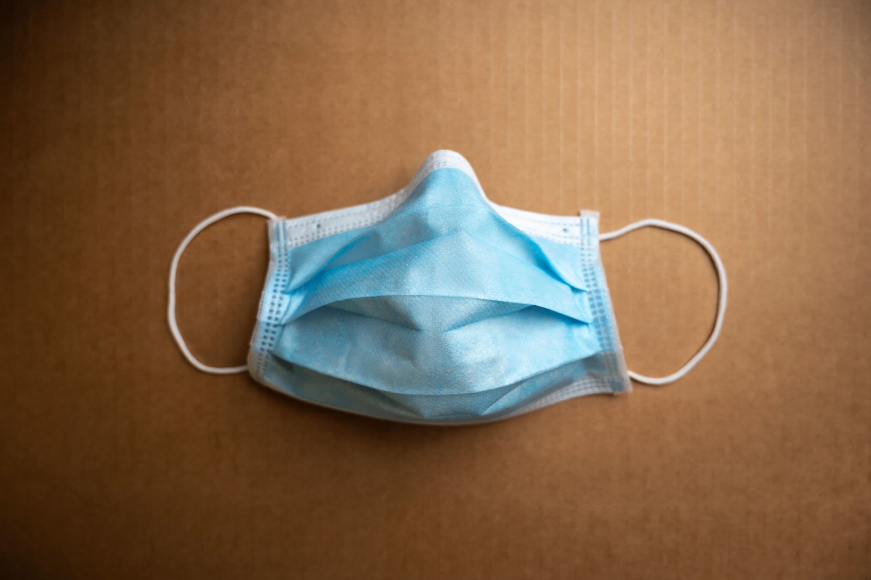 A protective surgical face mask (Lionel Bonaventure/AFP via Getty Images)