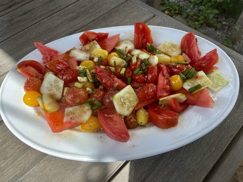 Watermelon And Tomato Salad (Kathy Gunst)