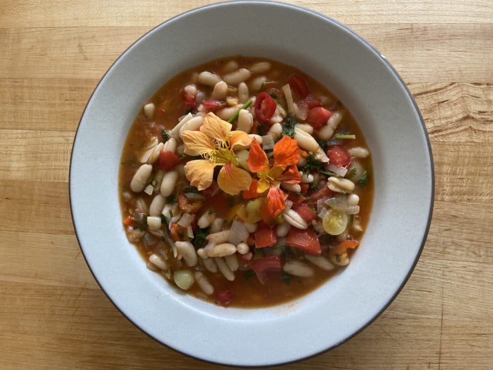 White Beans With Tomatoes, Peppers, And Summer Herbs (Kathy Gunst)