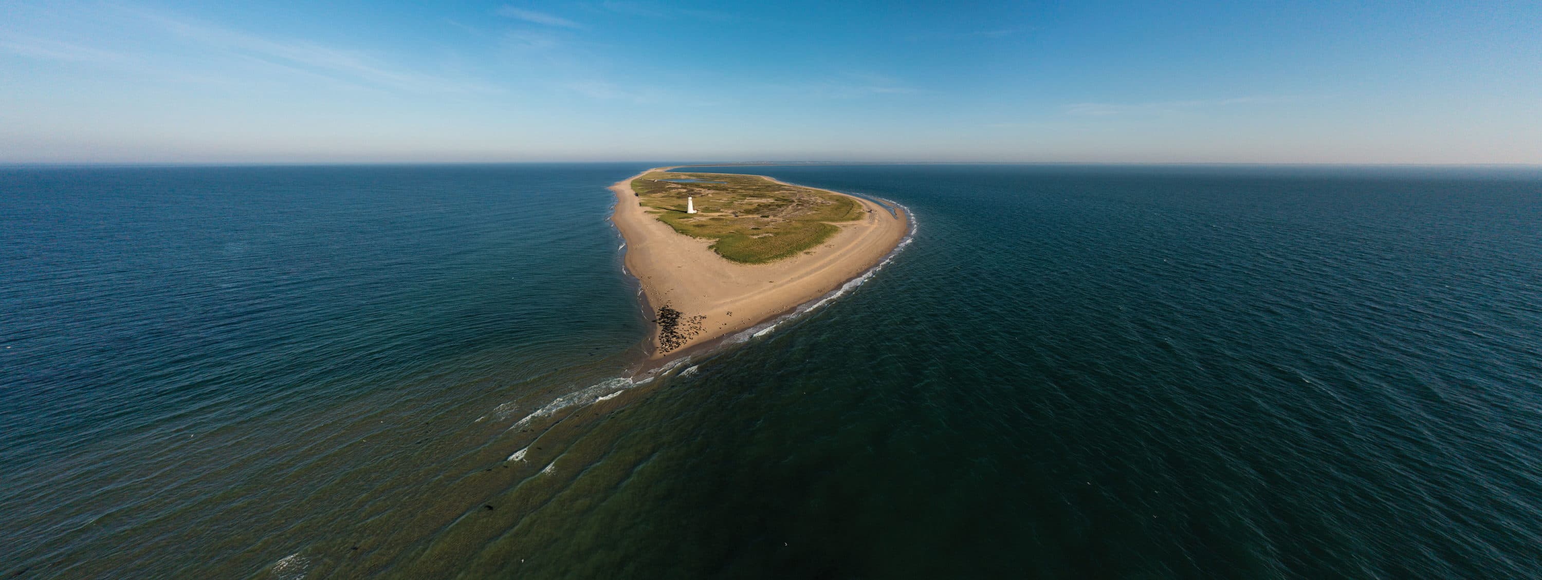 The end of Coskata-Coatue Wildlife Refuge, offshore from the Great Point Lighthouse. Courtesy Above Summit/The Trustees of Reservations