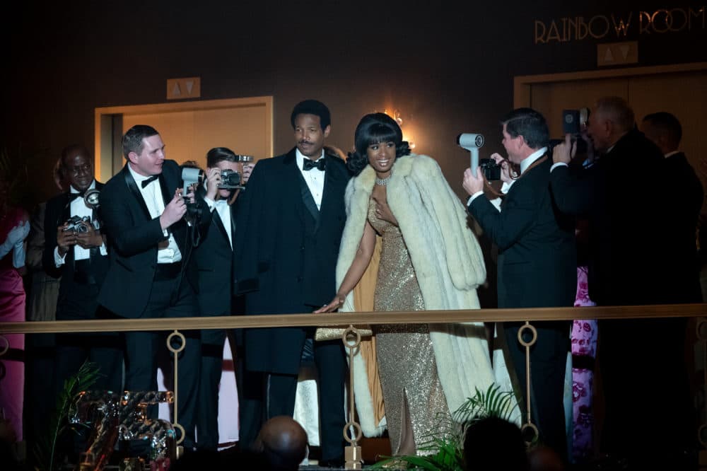 Marlon Wayans (center) stars as Ted White and Jennifer Hudson as Aretha Franklin in &quot;Respect.&quot; (Quantrell D. Colbert)