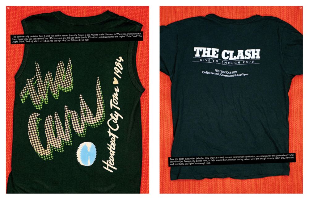 The Cars and The Clash shirts from &quot;Off Our Backs.&quot; (Courtesy)