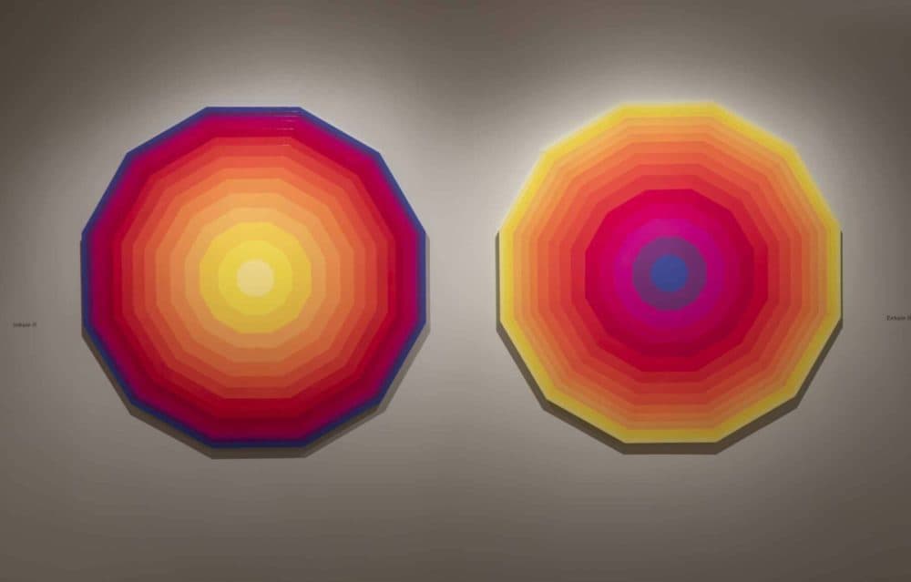 Zarah Hussain, &quot;Inhale II&quot; (left) and &quot;Exhale II.&quot; (Courtesy Kathy Tarantola/Peabody Essex Museum)