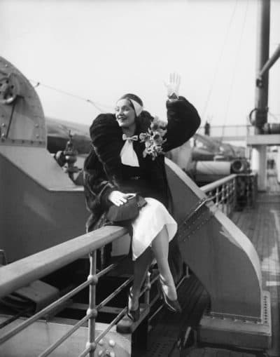 Actress Marlene Dietrich arrives in New York aboard S.S. Bremen. (Getty Images)
