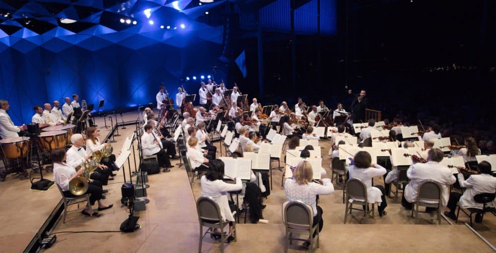 BSO music director Andris Nelsons leads the orchestra in Beethoven's Fifth Symphony at Tanglewood in July. (Courtesy Boston Symphony Orchestra/Hilary Scott)