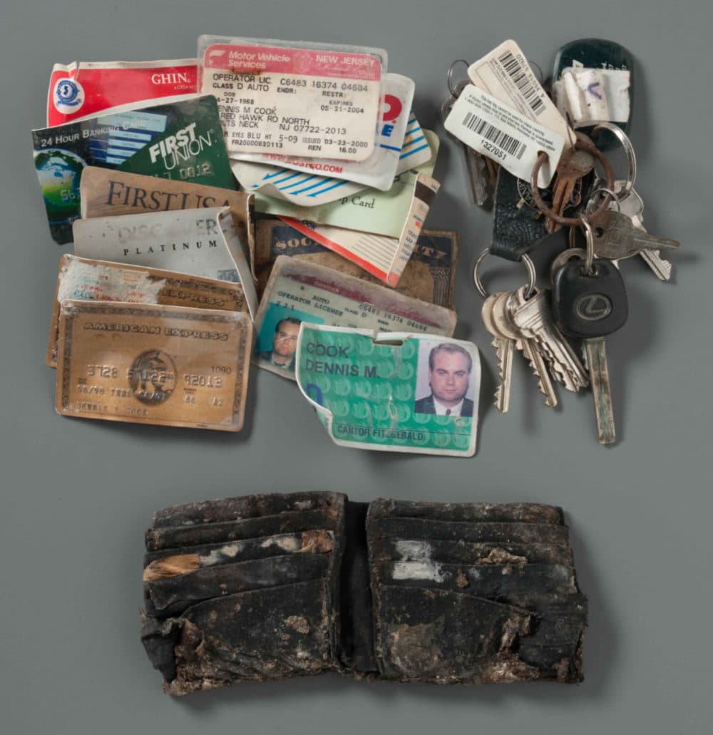Dennis Cook's wallet and keys were recovered from the wreckage at Ground Zero. (Michael Hnatov/The National 9/11 Memorial & Museum)