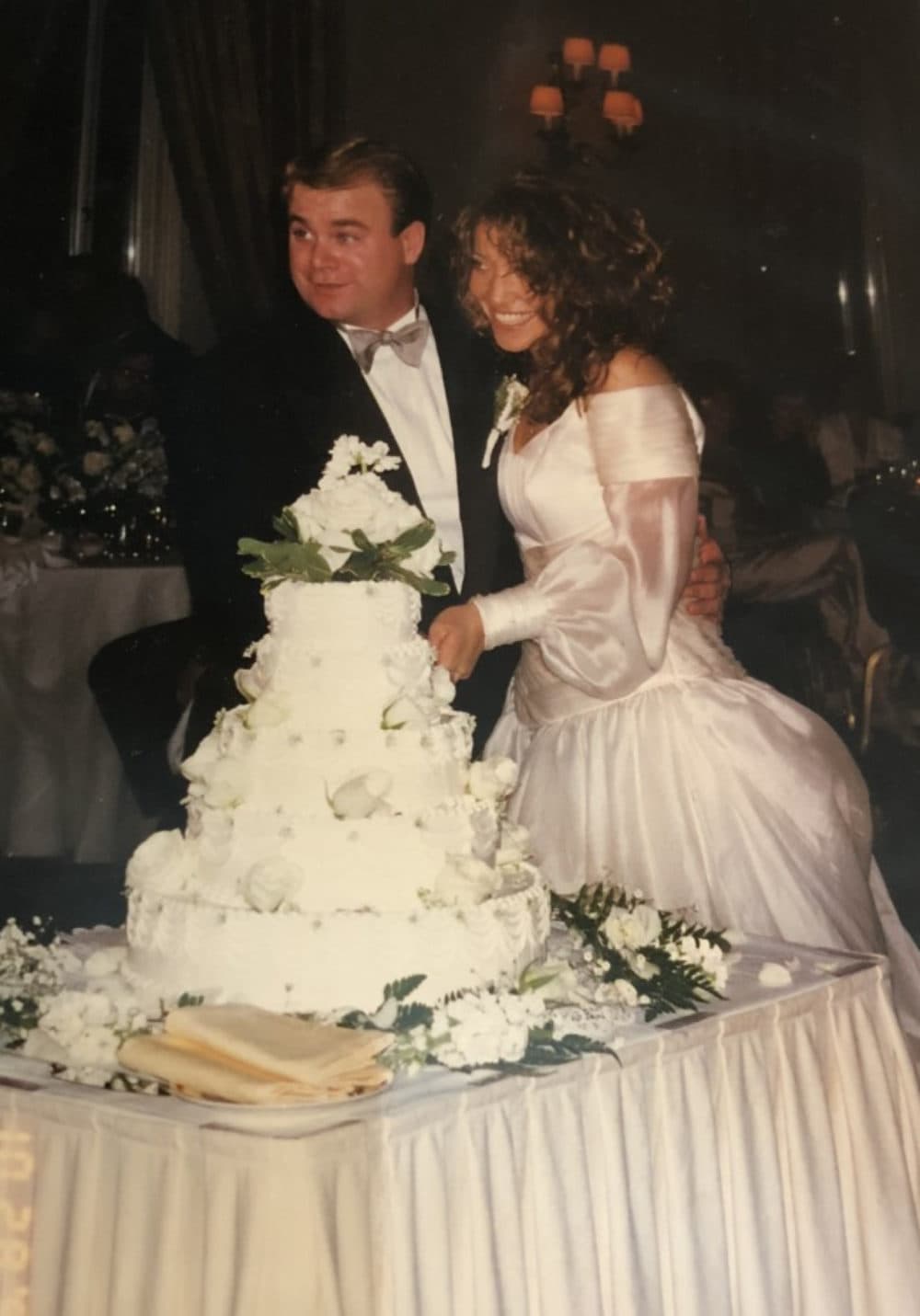 Dennis and Dana, pictured at their wedding in 1996. (Courtesy Lindsay Cook)