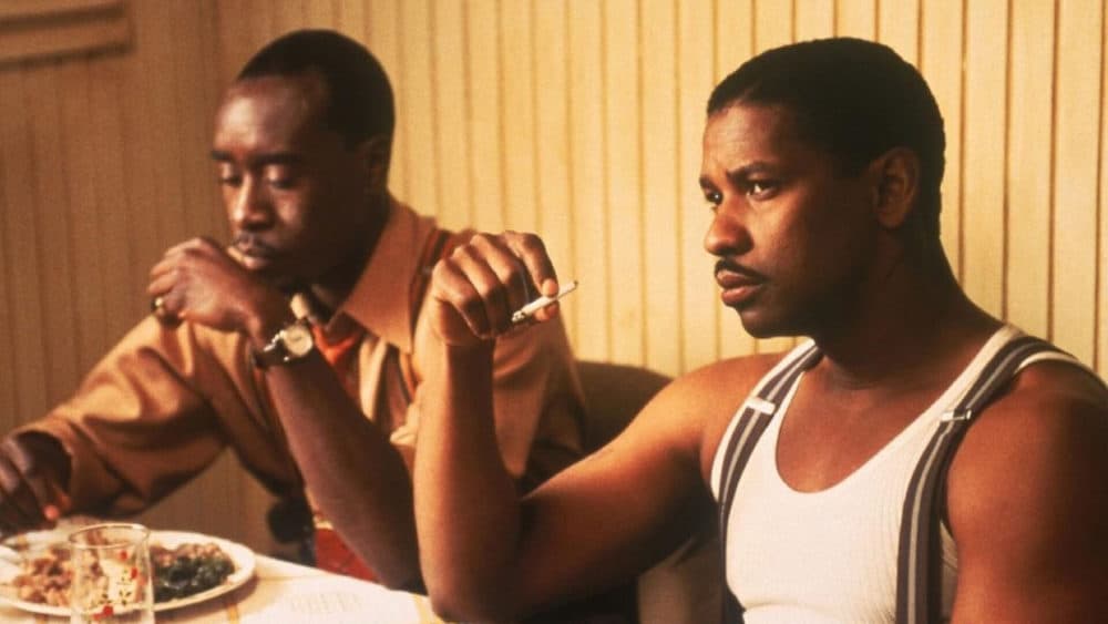 Don Cheadle and Denzel Washington in &quot;Devil in a Blue Dress.&quot; (Courtesy Brattle Theatre)