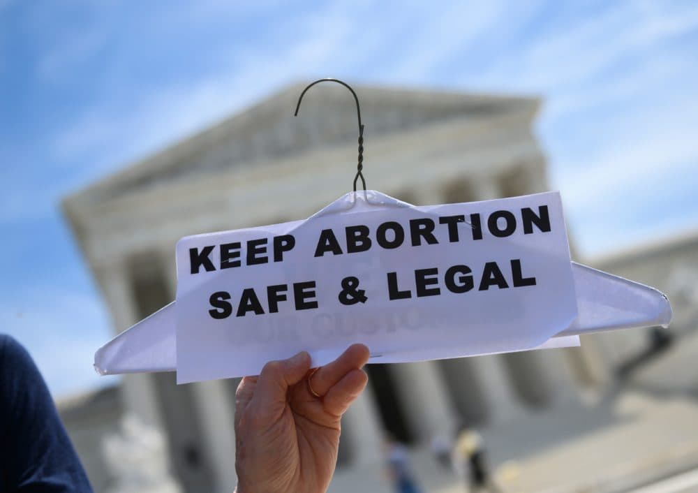 Abortion rights activists rally in front of the US Supreme Court in Washington, DC, on May 21, 2019. (Andrew Caballero-Reynolds/AFP via Getty Images)