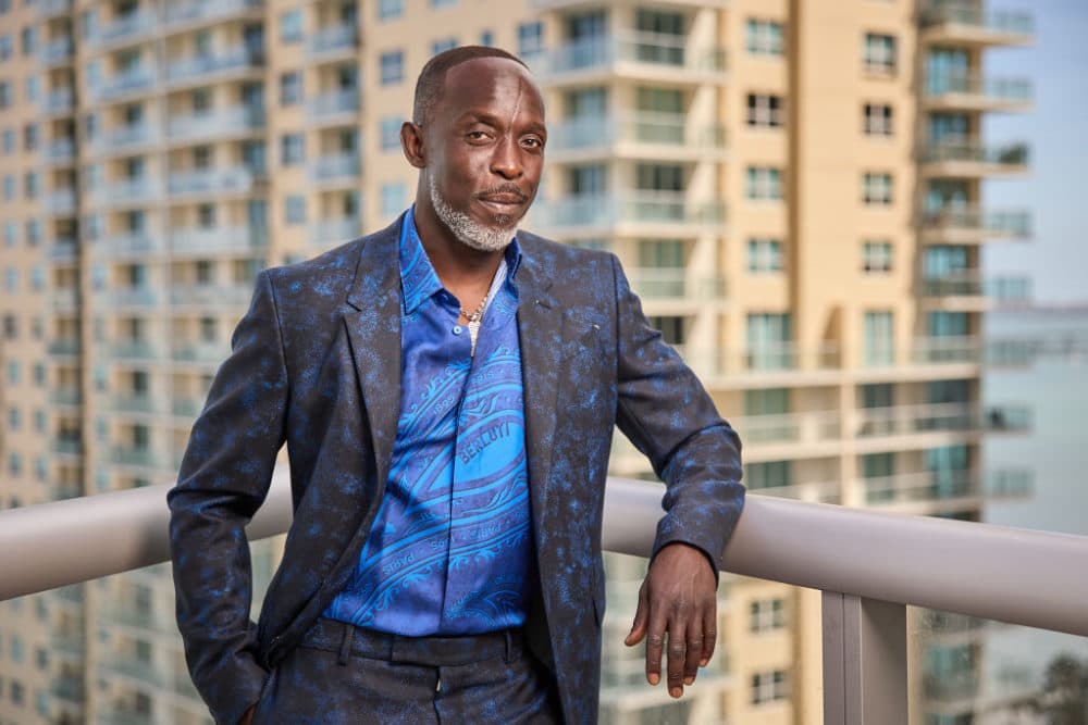 Michael K. Williams is seen in his award show look for the 27th Annual Screen Actors Guild Awards on March 31, 2021 in Miami, Florida. (Rodrigo Varela/Getty Images)