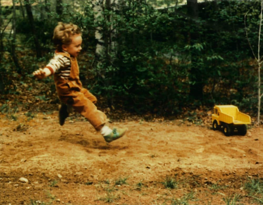 Welles Crowther jumping as a child. (Courtesy of Alison Crowther)