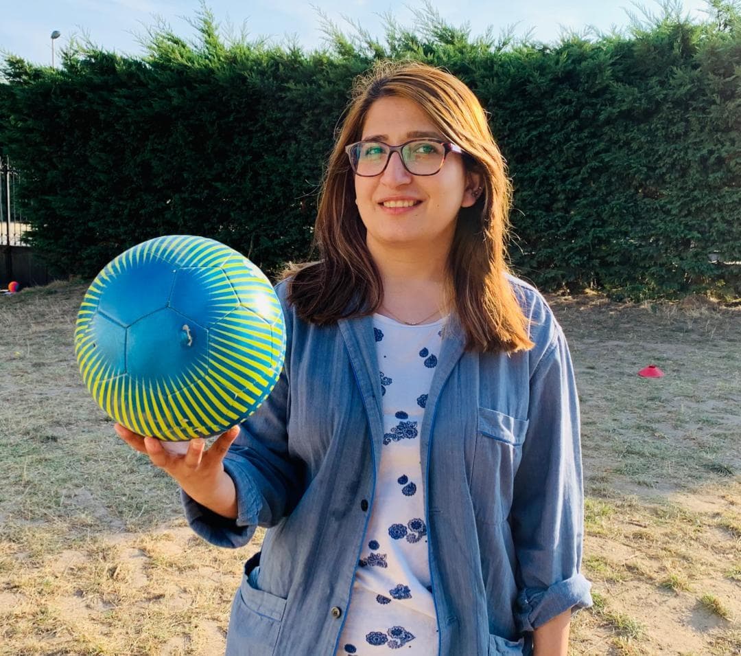 25-year-old Fanoos Basir. She’s a civil engineer and former member of the Afghan women’s national soccer team. (Courtesy)